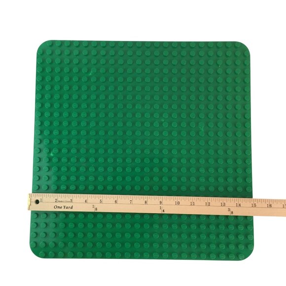 Lego Duplo Large Green Base Plate 24x24 Stud Lot of 2 15" Square - Picture 7 of 8